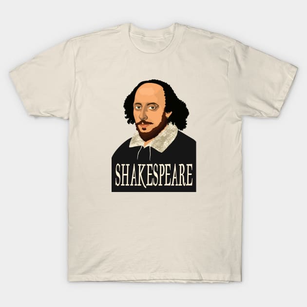 William Shakespeare The Bard T-Shirt by Obstinate and Literate